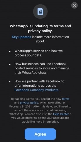 WhatsApp - nowa polityka prywatności