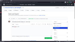 github pull request