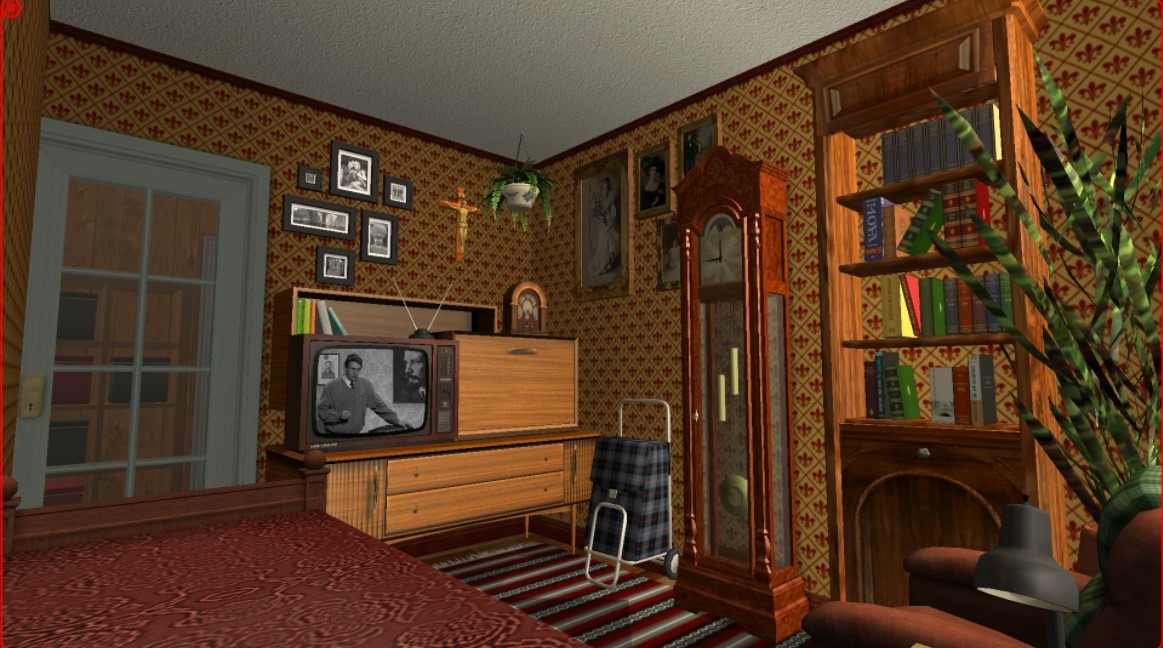 Mieszkanie stworzone w The Sims