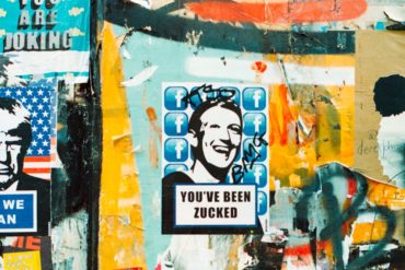 graffiti z Markiem Zuckerbergiem